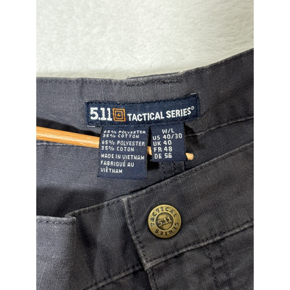 5.11 Tactical Series Gray Cargo Pants Women's 40x30 Utility Workwear Gorpcore - Picture 2 of 7